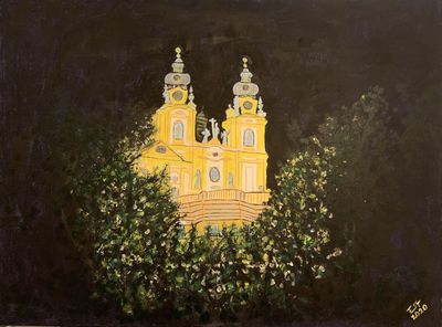 Melk bei Nacht 60x80