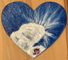 Himmelserwachen (8x9) Teil der Serie – Kunst am Eiskasten