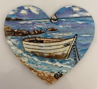 Ruhige Bucht (8x9) Teil der Serie – Kunst am Eiskasten