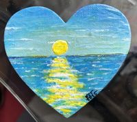 Leuchten am Meer (8x9) Teil der Serie – Kunst am Eiskasten